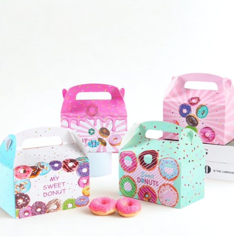 1pc Donut Candy Box Gift Sweet Lift Goodie Treat giveaways Boxes