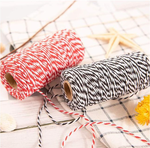 New Twine String Rope Cotton Cords Gift Packing Rope and Mixed Color Braided Hemp Rope