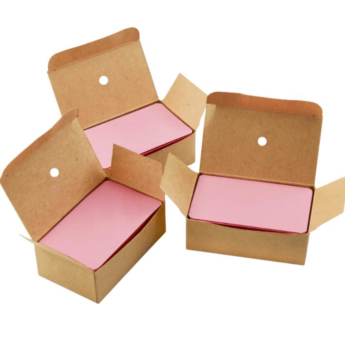 (100pcs) boxed Greeting cardboard message cardboard word card business card
