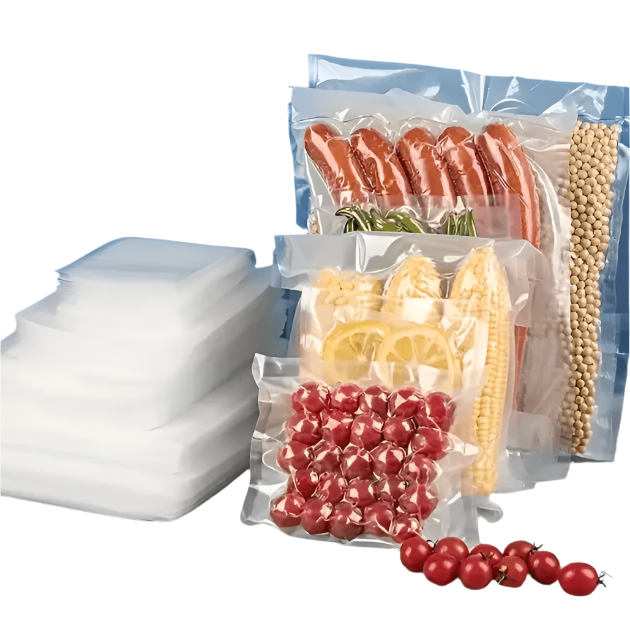 (100PCS) Clear Smooth Vacuum Bag Storage Bags For Vacuum Sealer Vacuum Packaging