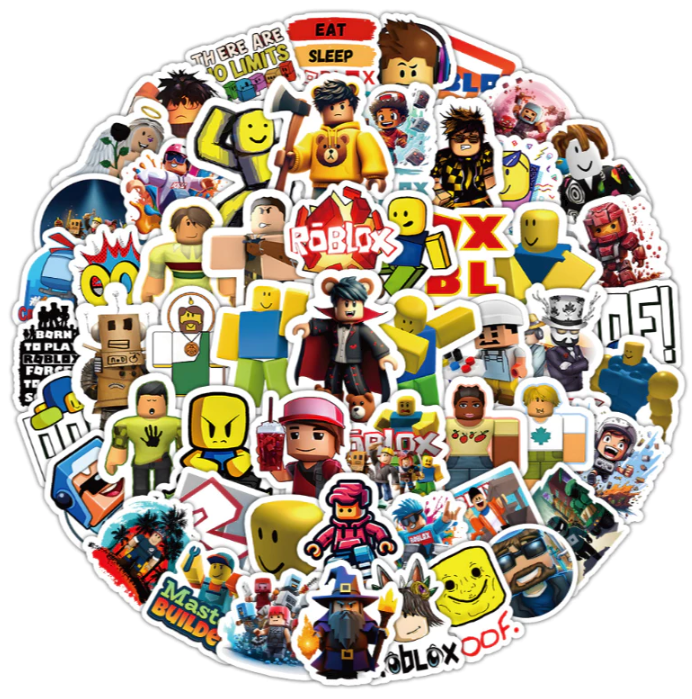 Roblox Graffiti 50-100pcs stickers - waterproof notebook skateboard refrigerator wave sticker source