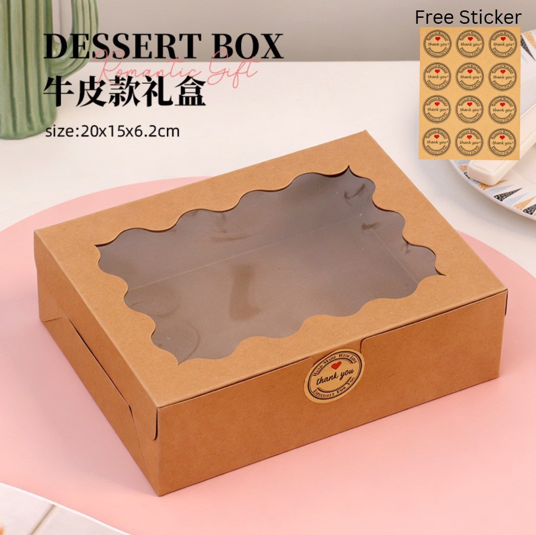10pcs Premium Curved Window Gift Box Set - Wedding, Bridesmaid, Xmas and Party packaging gift Box