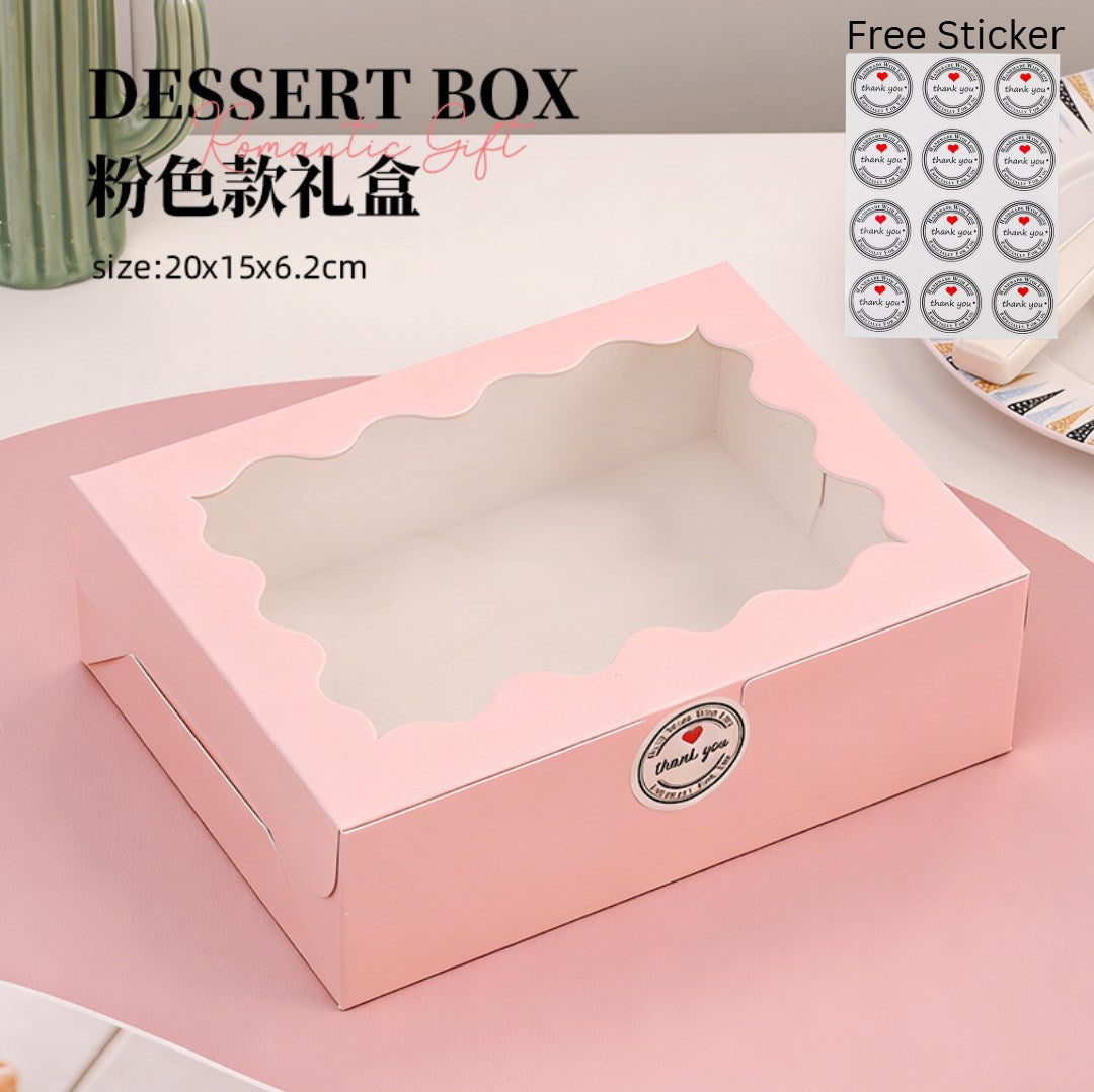 10pcs Premium Curved Window Gift Box Set - Wedding, Bridesmaid, Xmas and Party packaging gift Box