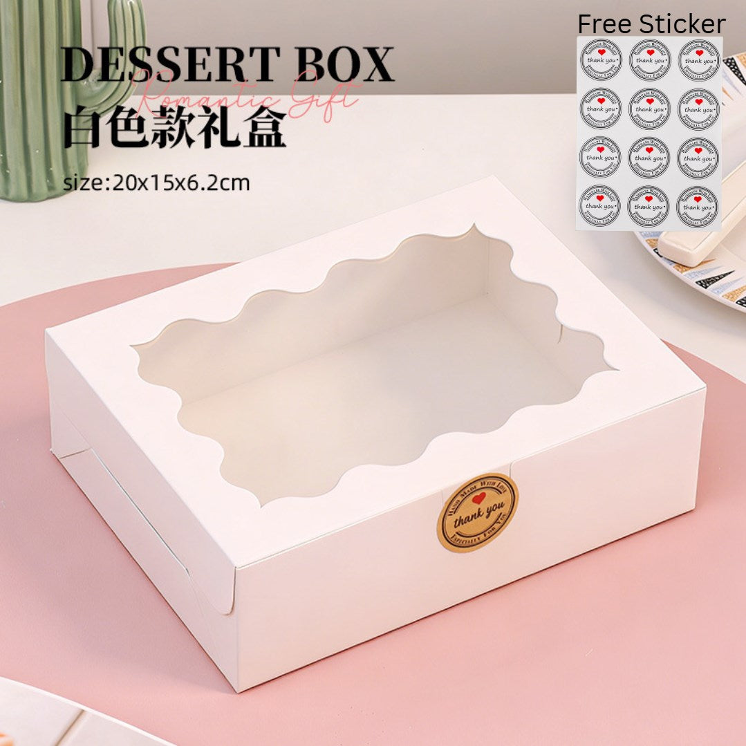 10pcs Premium Curved Window Gift Box Set - Wedding, Bridesmaid, Xmas and Party packaging gift Box