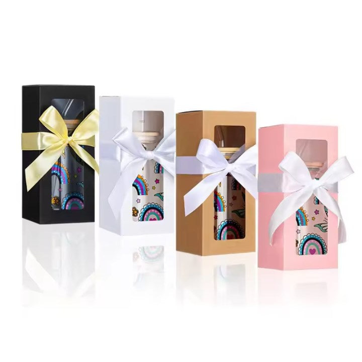 Clear Window Gift Box for 12oz-20oz Tumbler Sublimation Wedding Birthday Xmas Gift Packaging