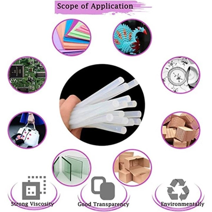 1kilo 7mm/11mm Clear Hot Melt Glue Sticks for Mini Strong Adhesive for Crafts, DIY, Project