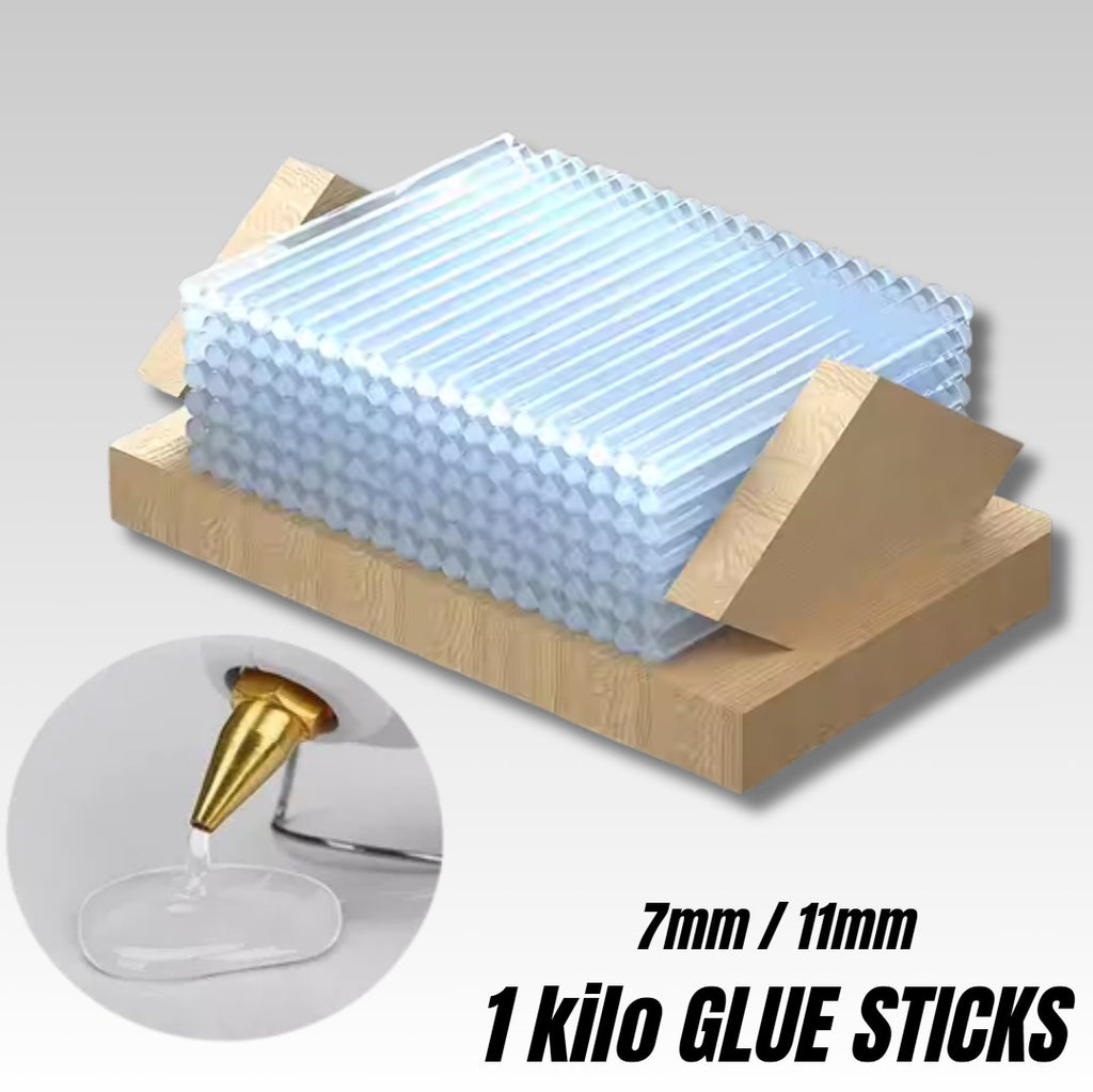 1kilo 7mm/11mm Clear Hot Melt Glue Sticks for Mini Strong Adhesive for Crafts, DIY, Project