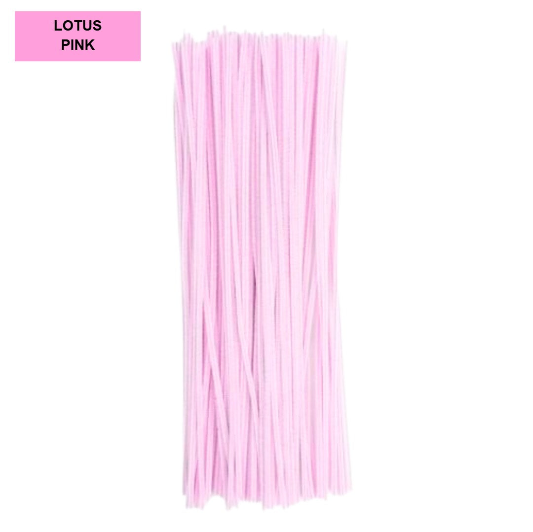 100PCS | 8mm Fuzzy Wire Colored Chenille Wires Fluffy Sticks Stems Twist Tie for Kids