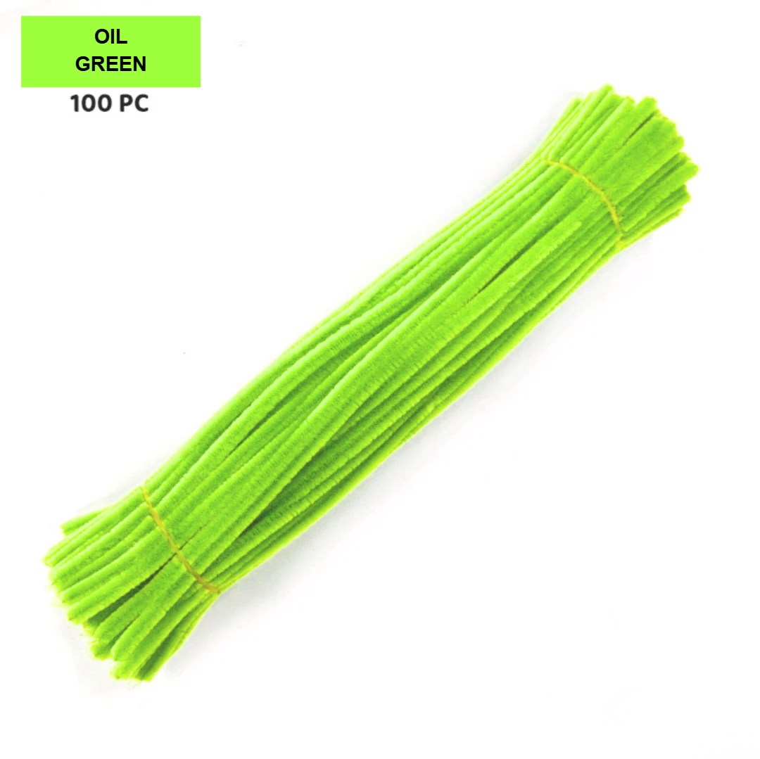 100PCS | 8mm Fuzzy Wire Colored Chenille Wires Fluffy Sticks Stems Twist Tie for Kids