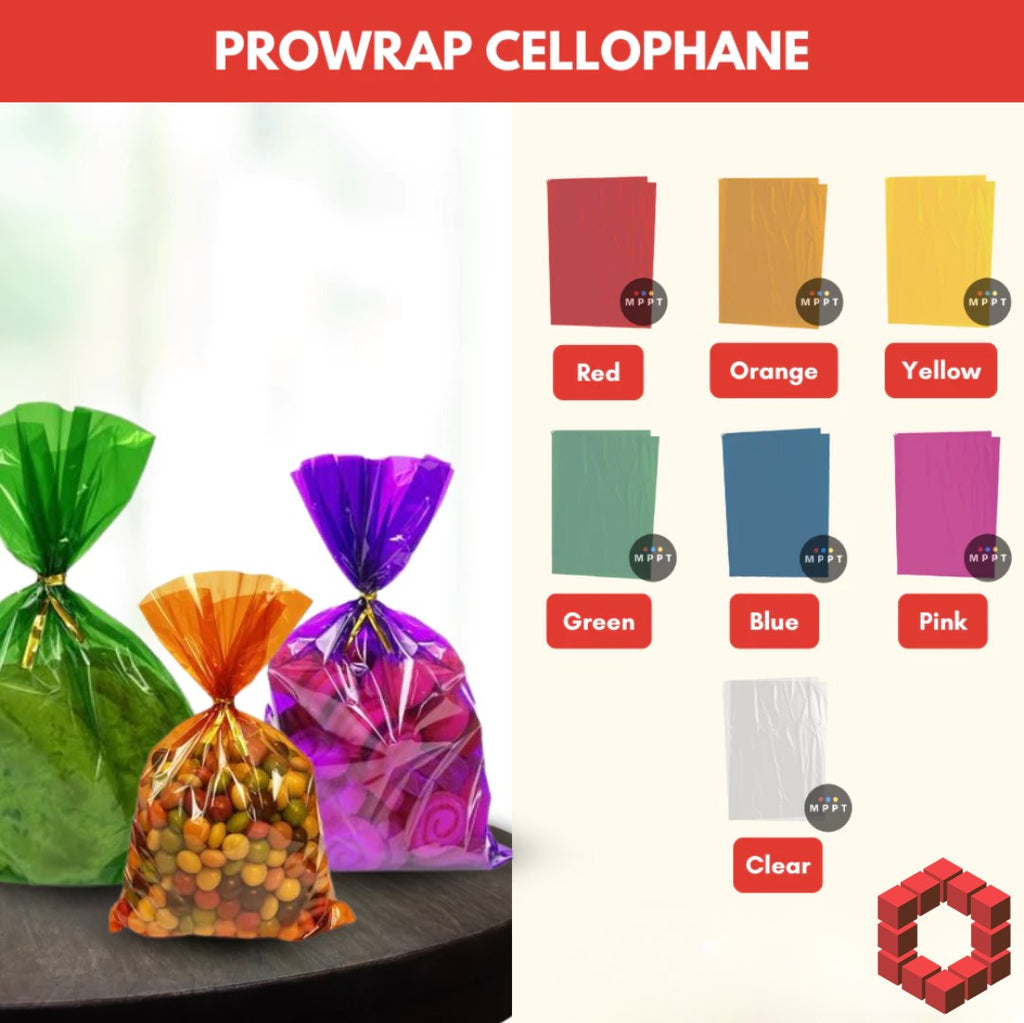 5pcs Cellophane Sheets Gift Wrapping Plastic Film for Candy Flowers DIY Crafts Party Supplies