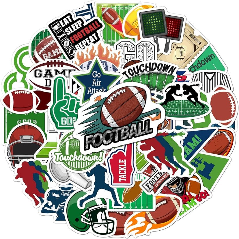 50Pcs Neon Baseball Stickers - Waterproof Vinyl Decals for Fans, DIY Graffiti for Laptops, Notebooks