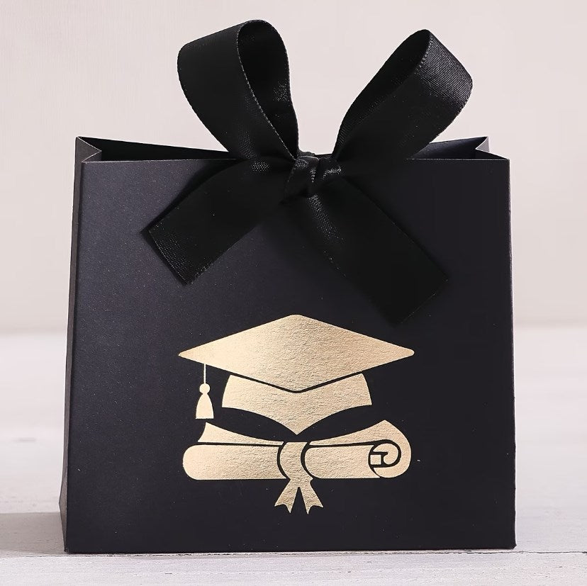 10pcs Luxury Graduation Gift Box Set | With Ribbon Candy Boxes, Golden Diploma Design Gift Packaging