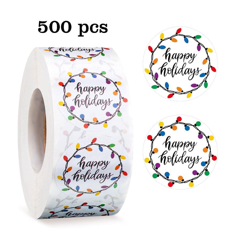500 sheets | More Designs Stickers | self-adhesive label sealing packaging label | 2.5 cm / 1 inch