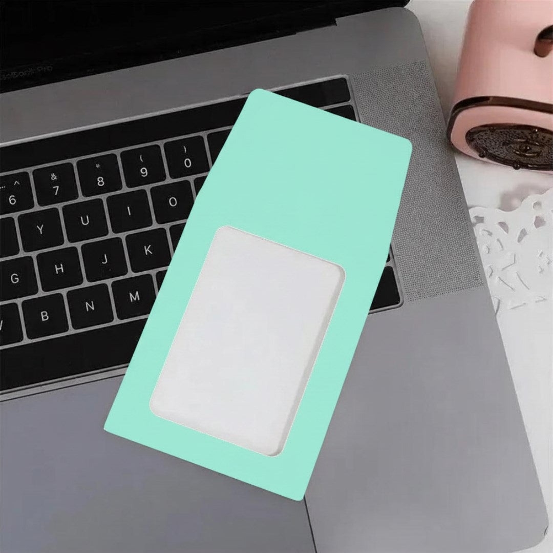 10pcs Hollow Clear Card Window Envelope | Cute Macaron Color Paper Bag for Photos, Cards & Gifts