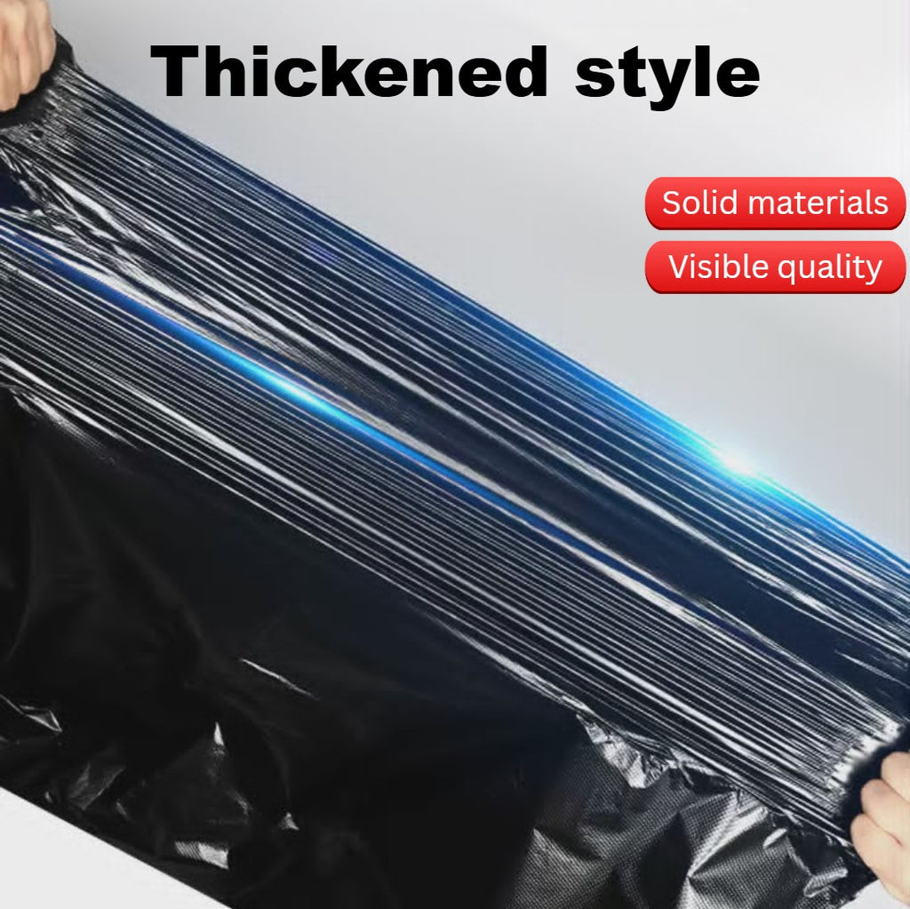 50pcs BUDGET Black Garbage Bag Heavy Duty | Thick Trash Bag for Household & Commercial Use | S M L XL XXL