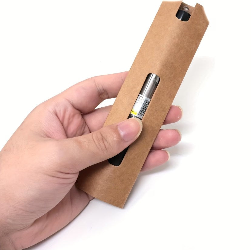 Kraft Paper Single Pen Sleeve Holder | Paper Pen Pouch | Ballpen Packaging Display Card | Pen Gift