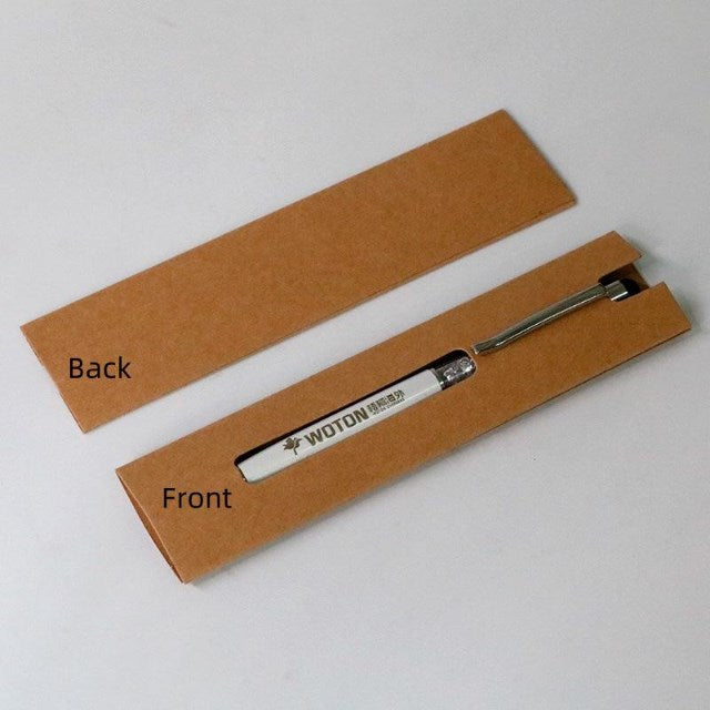 Kraft Paper Single Pen Sleeve Holder | Paper Pen Pouch | Ballpen Packaging Display Card | Pen Gift