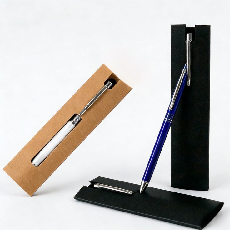 Kraft Paper Single Pen Sleeve Holder | Paper Pen Pouch | Ballpen Packaging Display Card | Pen Gift