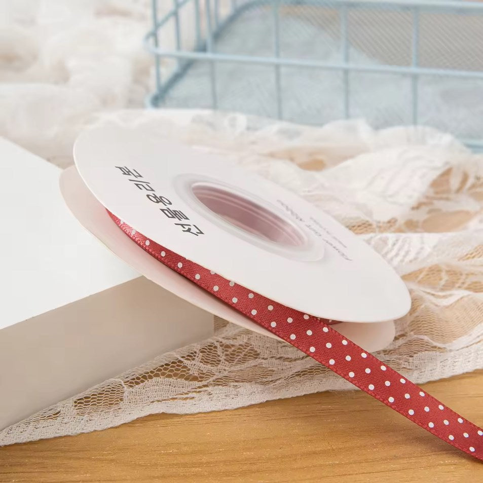 100/25 Yards/1Roll 2.5cm Polka Dot Ribbon - Colorful perfect for any special occasion, especially Child