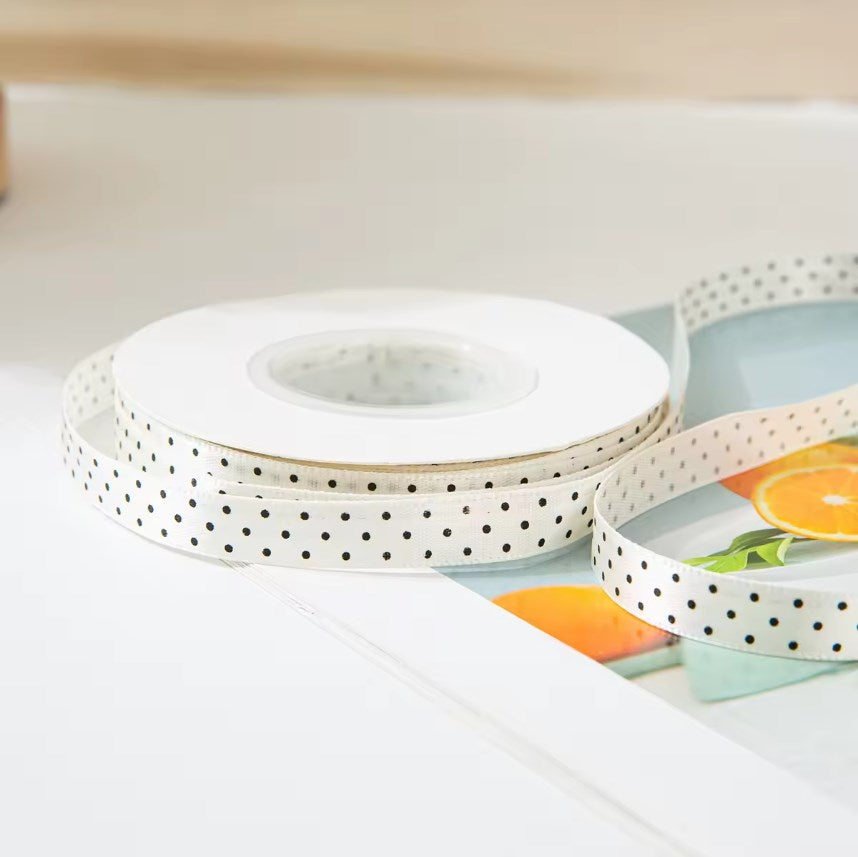 100/25 Yards/1Roll 2.5cm Polka Dot Ribbon - Colorful perfect for any special occasion, especially Child