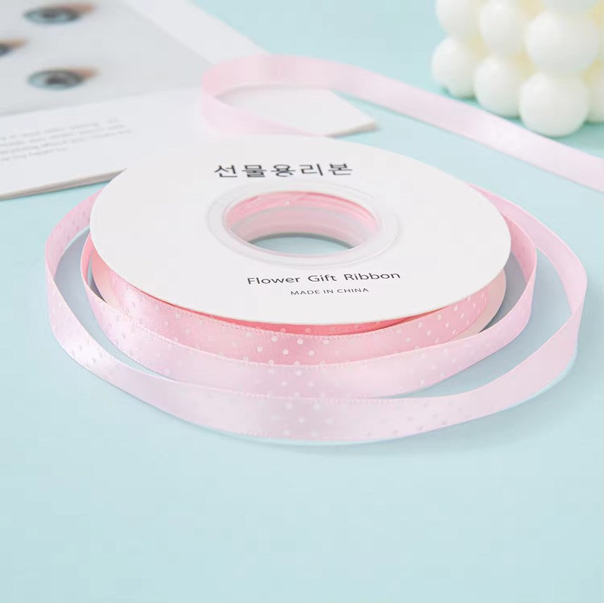 100/25 Yards/1Roll 2.5cm Polka Dot Ribbon - Colorful perfect for any special occasion, especially Child