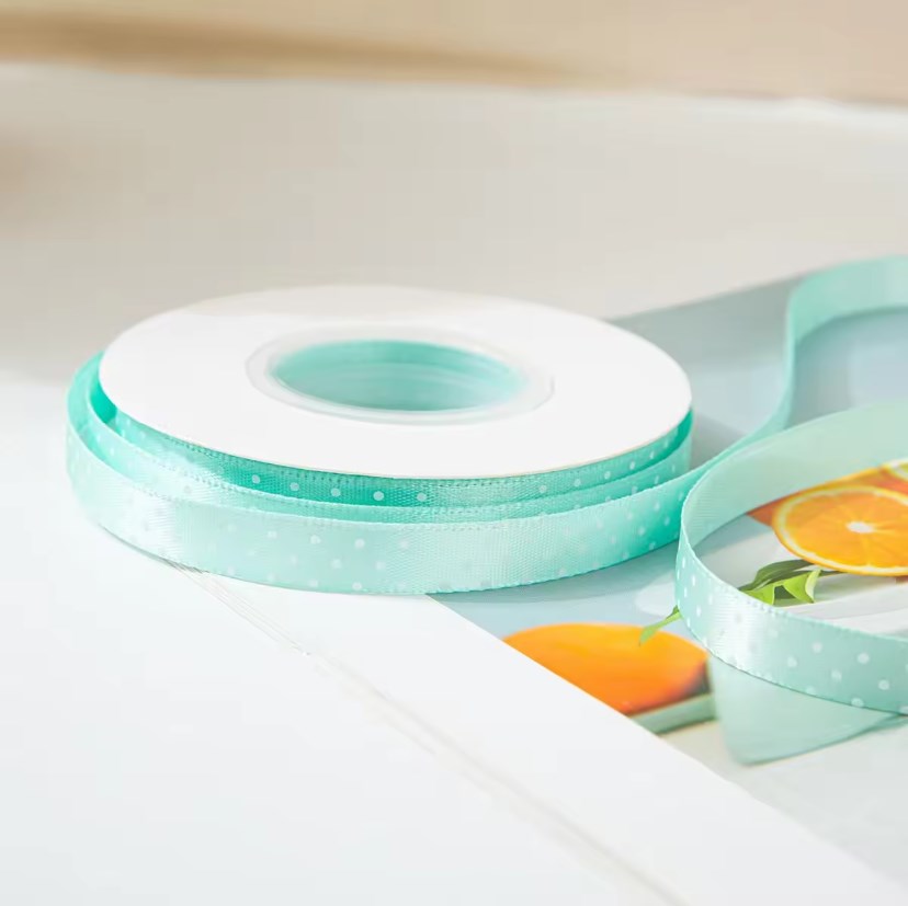 100/25 Yards/1Roll 2.5cm Polka Dot Ribbon - Colorful perfect for any special occasion, especially Child