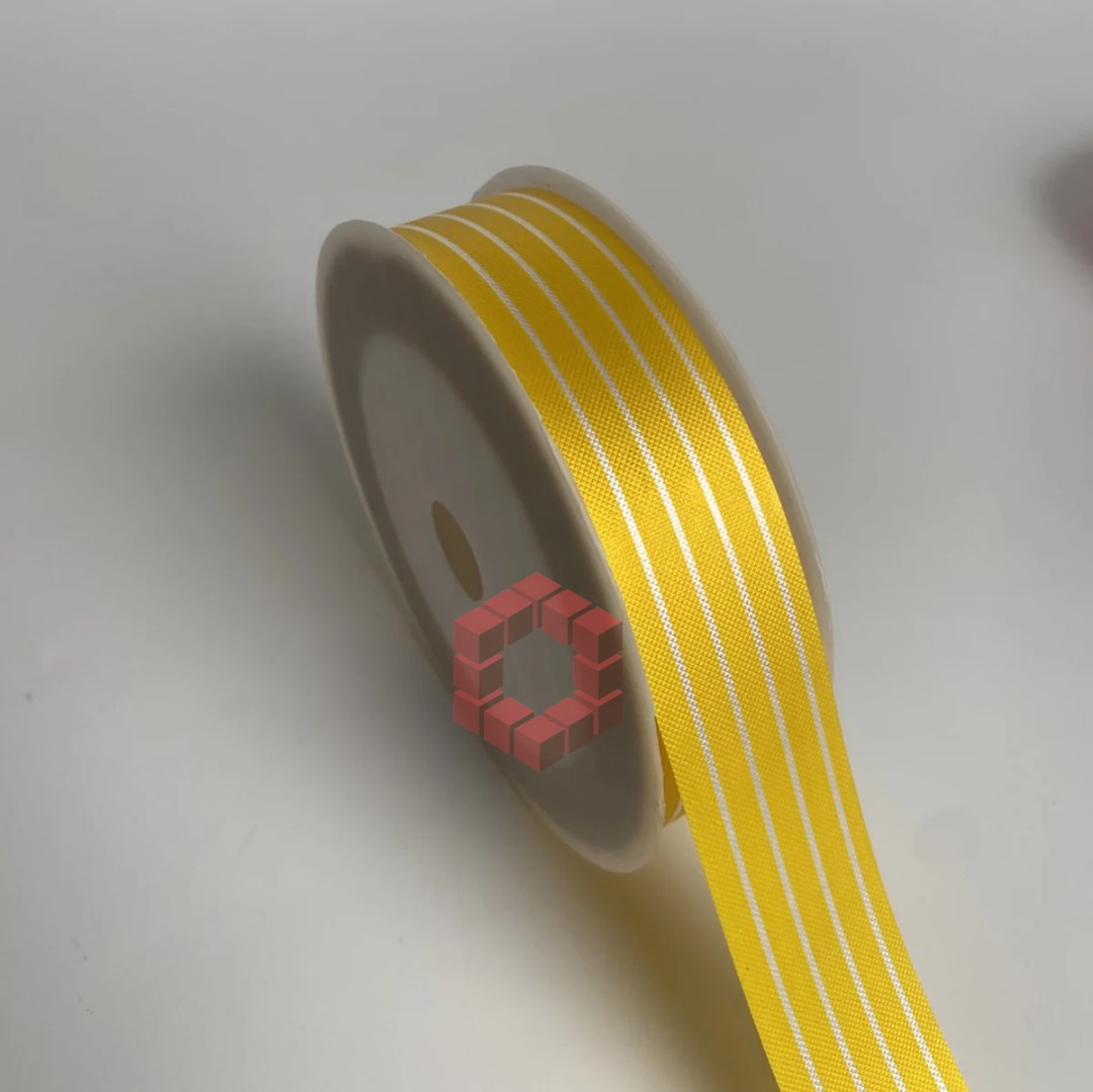 [3cm x 50 Yards] Striped Ribbon | Gift Wrapping Ribbon for Flowers, Bouquets, Packaging Supplies