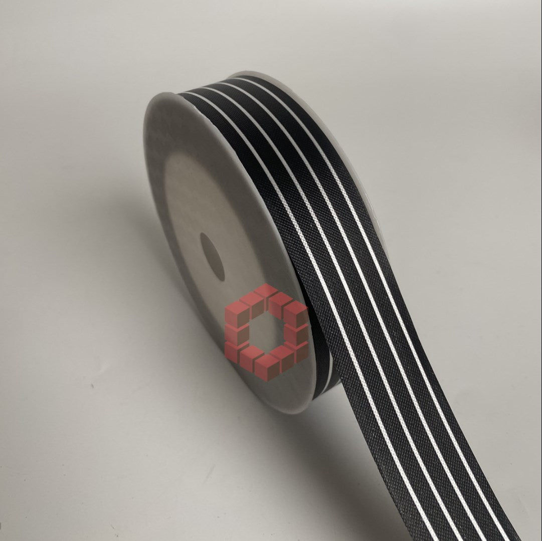 [3cm x 50 Yards] Striped Ribbon | Gift Wrapping Ribbon for Flowers, Bouquets, Packaging Supplies
