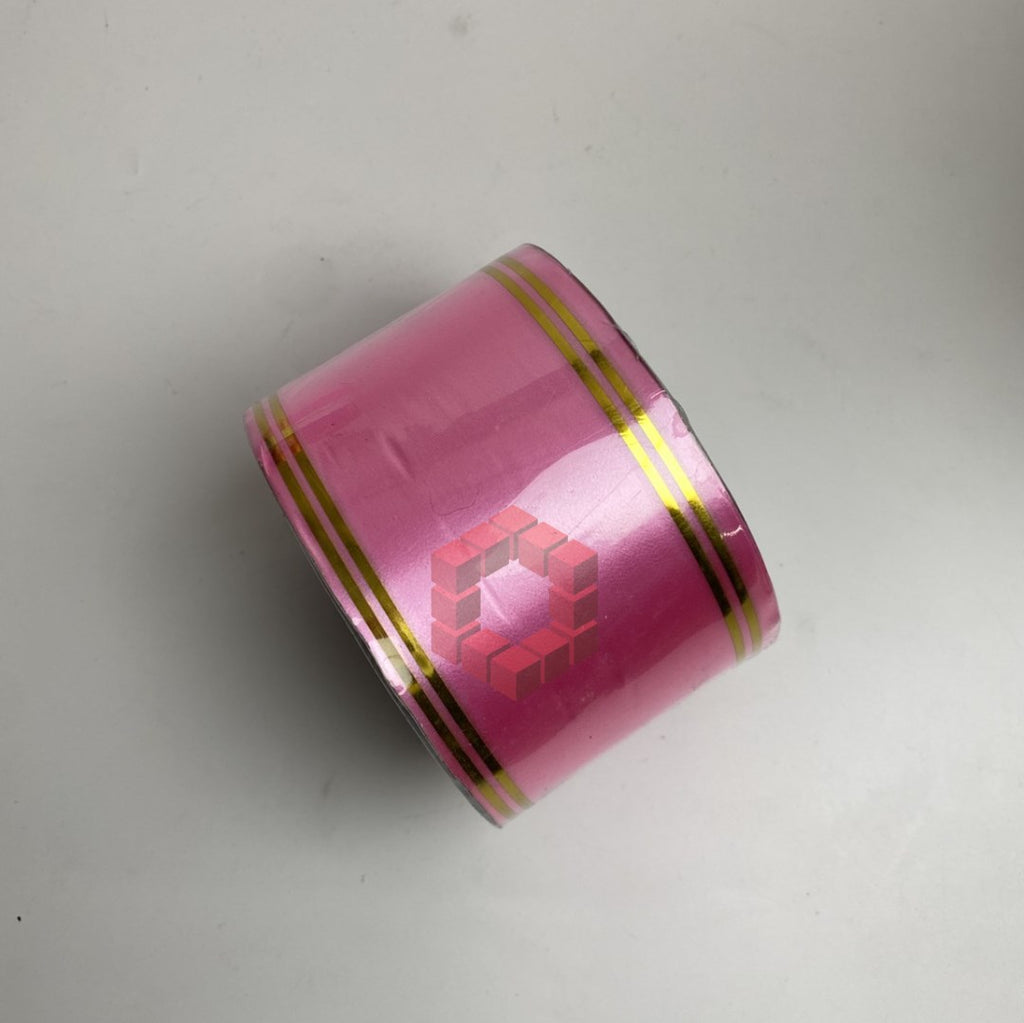 50yards | Plastic Ribbon with Double Gold Edges | Decorative Gift Wrapping Ribbon for Flower Arrang.