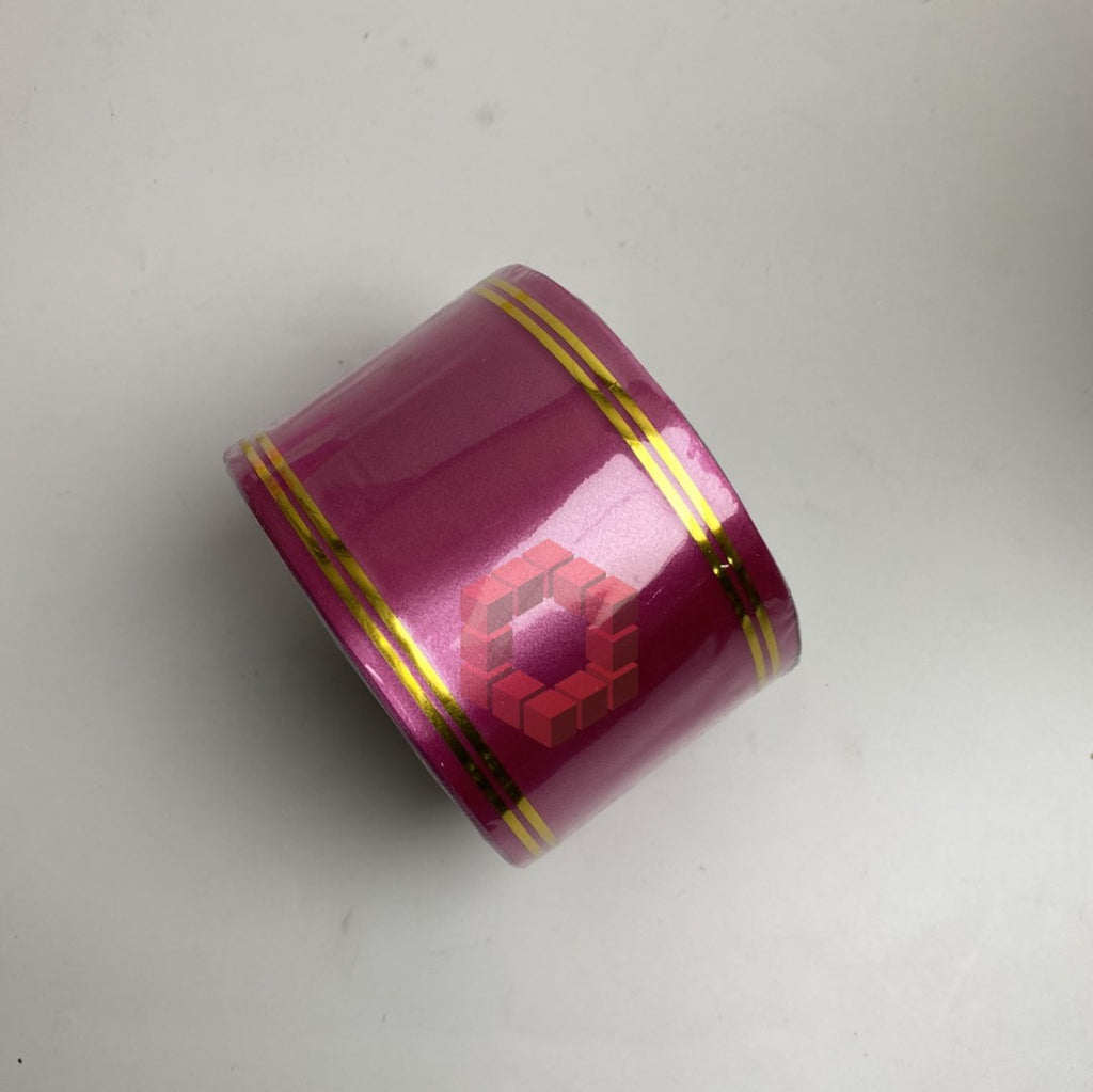 50yards | Plastic Ribbon with Double Gold Edges | Decorative Gift Wrapping Ribbon for Flower Arrang.