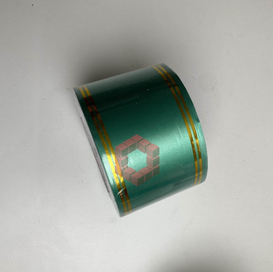 50yards | Plastic Ribbon with Double Gold Edges | Decorative Gift Wrapping Ribbon for Flower Arrang.