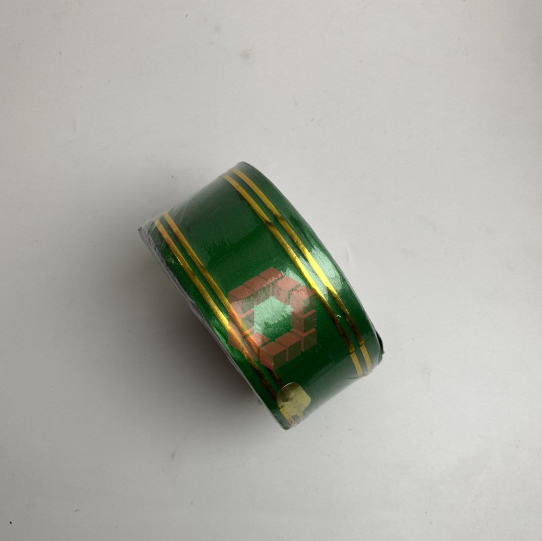 50yards | Plastic Ribbon with Double Gold Edges | Decorative Gift Wrapping Ribbon for Flower Arrang.
