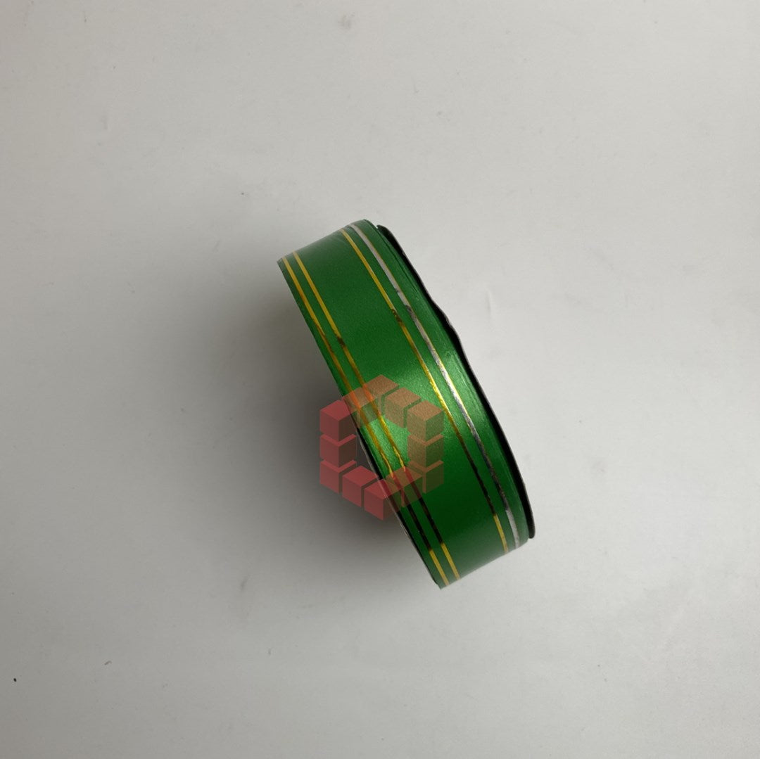 50yards | Plastic Ribbon with Double Gold Edges | Decorative Gift Wrapping Ribbon for Flower Arrang.