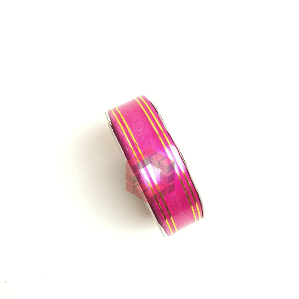 50yards | Plastic Ribbon with Double Gold Edges | Decorative Gift Wrapping Ribbon for Flower Arrang.