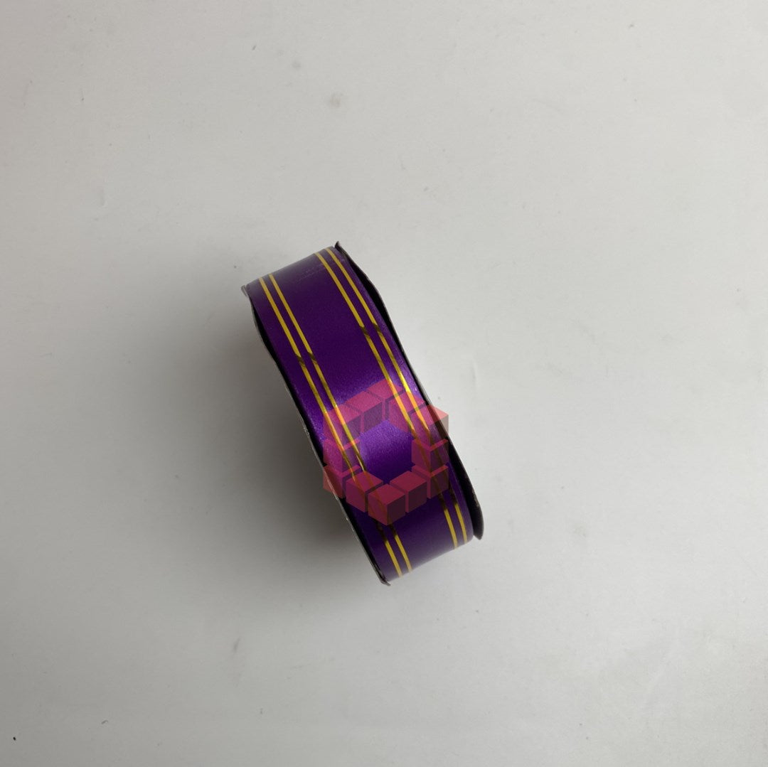 50yards | Plastic Ribbon with Double Gold Edges | Decorative Gift Wrapping Ribbon for Flower Arrang.