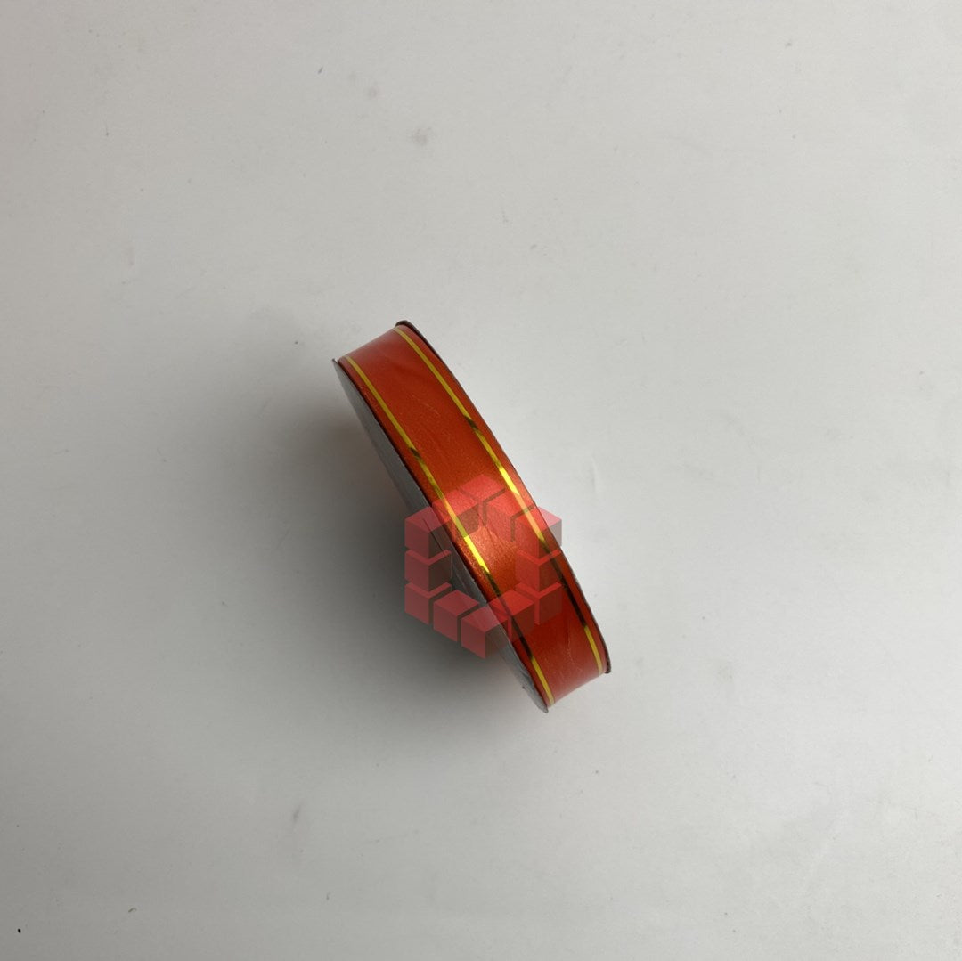 50yards | Plastic Ribbon with Double Gold Edges | Decorative Gift Wrapping Ribbon for Flower Arrang.
