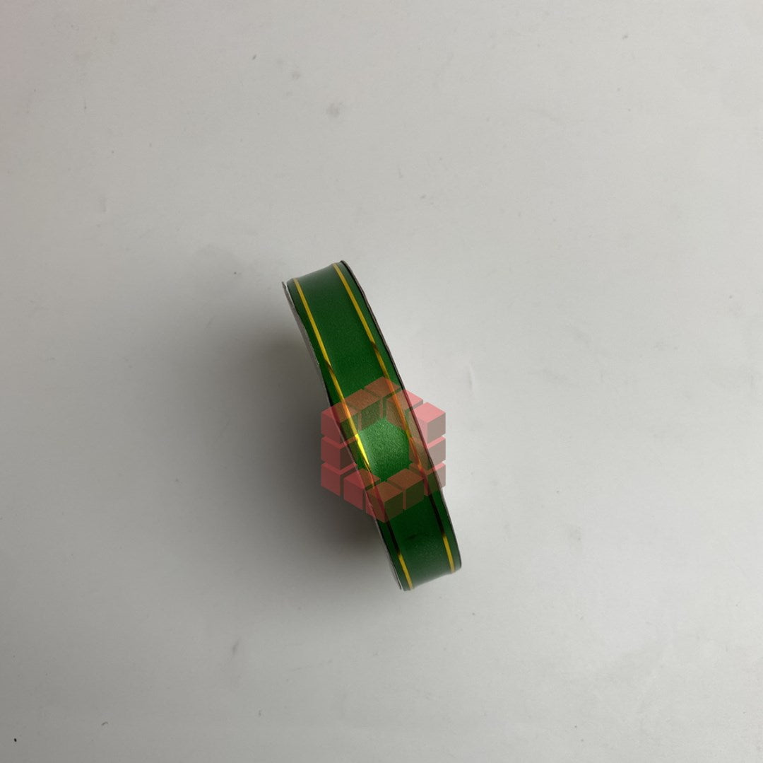 50yards | Plastic Ribbon with Double Gold Edges | Decorative Gift Wrapping Ribbon for Flower Arrang.