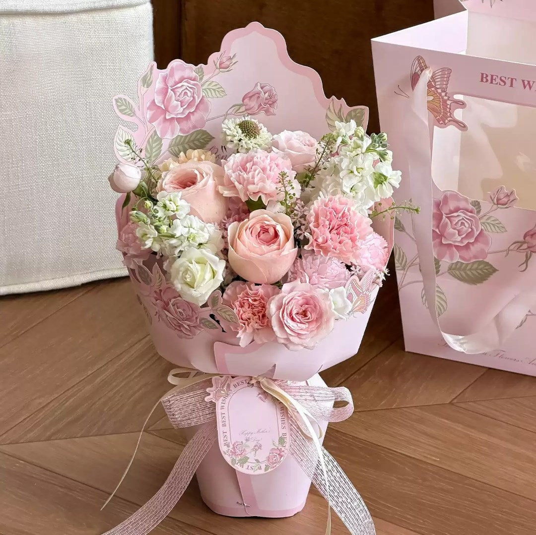 5pcs/pack Meteor Shower Fragrance Floral Bouquet Wrapping Paper | Elegant Flower Bouquet Packaging