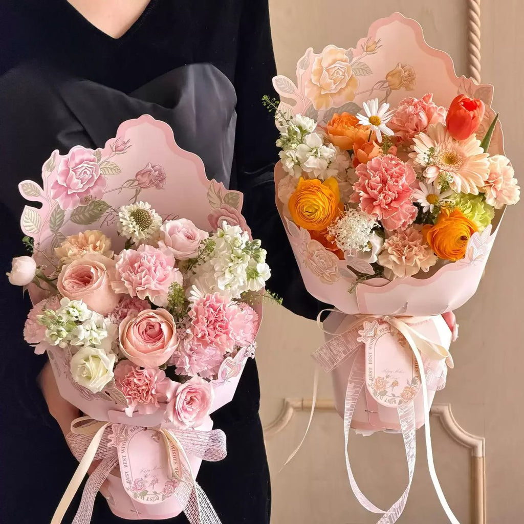 5pcs/pack Meteor Shower Fragrance Floral Bouquet Wrapping Paper | Elegant Flower Bouquet Packaging