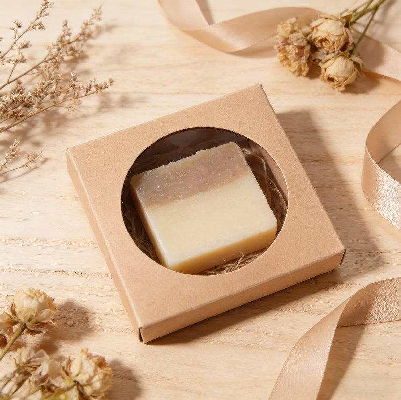 50pcs Kraft Paper Coaster Packaging Box 10×10×1cm | Square Gift Box for Coasters, Crafts, Souvenirs