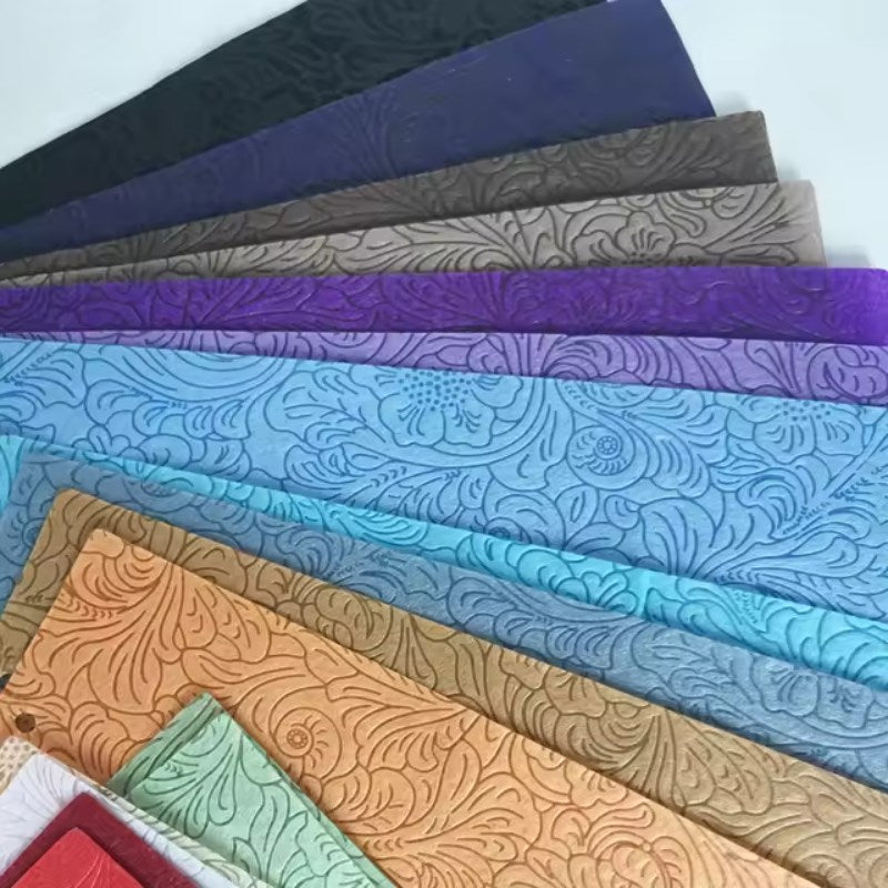20 Sheets Embossed Flower Wrapping Paper | Premium Polyester Non-Woven Floral Bouquet Gift Wrap, DIY