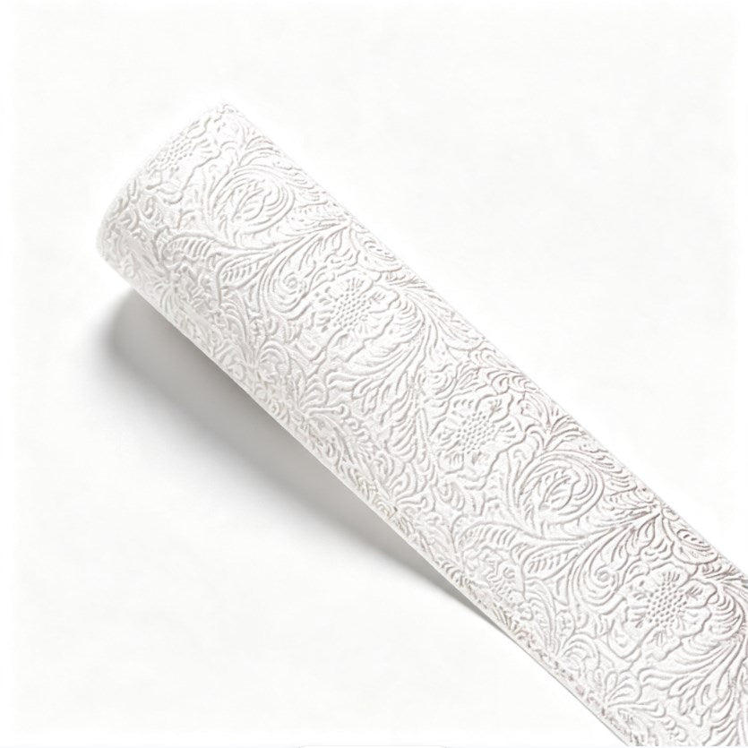 20 Sheets Embossed Flower Wrapping Paper | Premium Polyester Non-Woven Floral Bouquet Gift Wrap, DIY