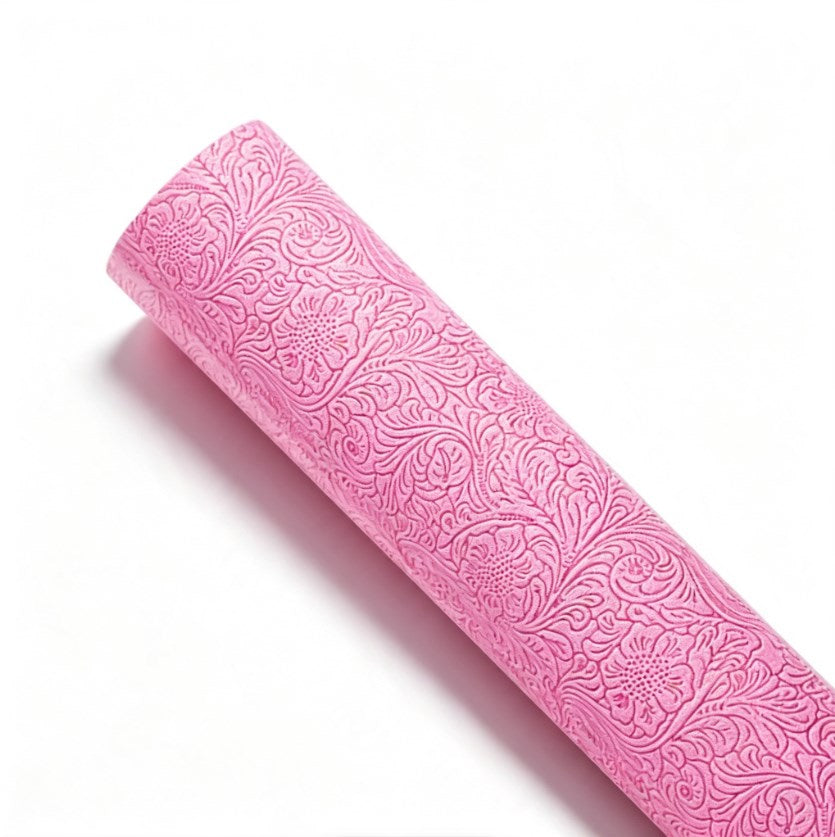 20 Sheets Embossed Flower Wrapping Paper | Premium Polyester Non-Woven Floral Bouquet Gift Wrap, DIY