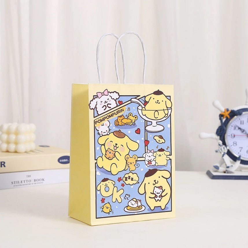 12pcs Sanrio Gift Bags Party Favor Bags | Cartoon Character Gift Tote Bags | Cute Gift Wrapping