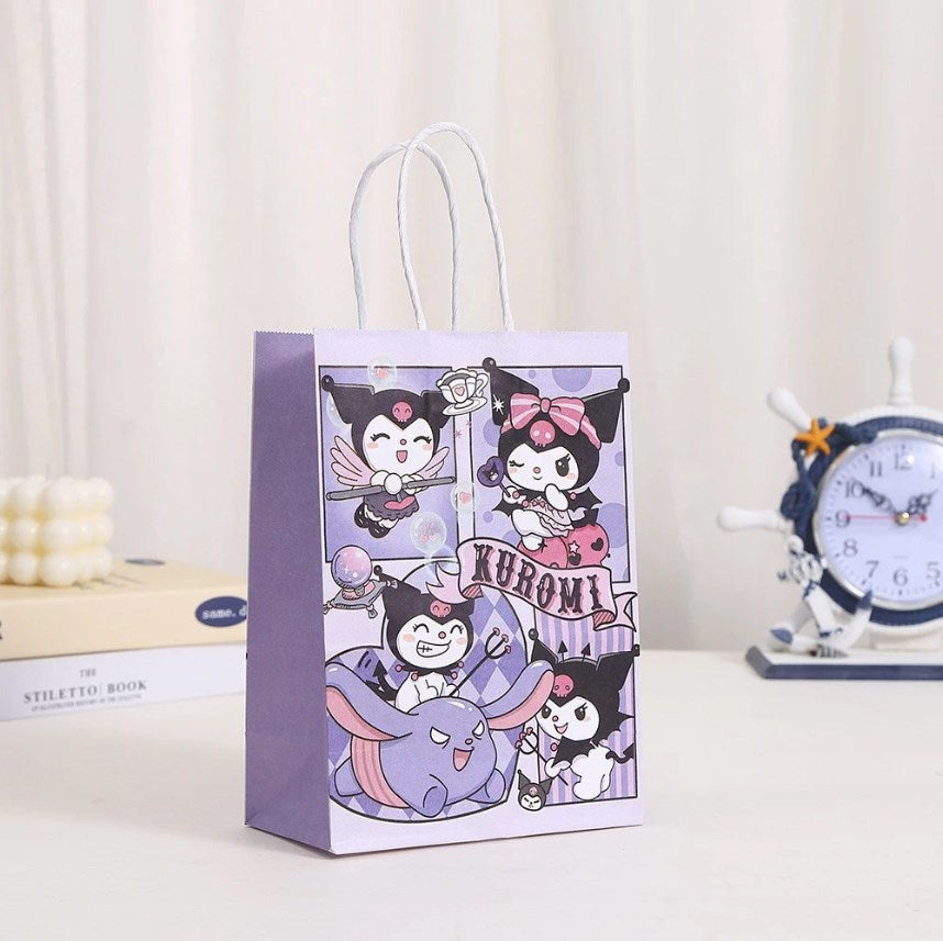 12pcs Sanrio Gift Bags Party Favor Bags | Cartoon Character Gift Tote Bags | Cute Gift Wrapping