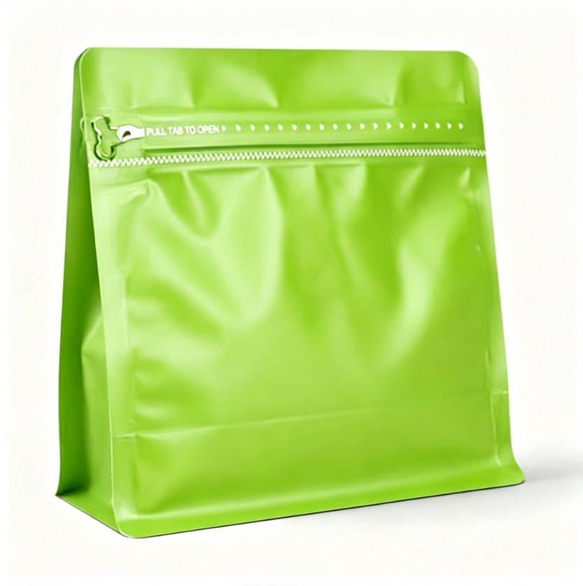 5PCS Flat Bottom Coffee Bean Bag Rubik's cube Pouch with One-Way Valve | Premium Resealable Coffee Packaging Bag
