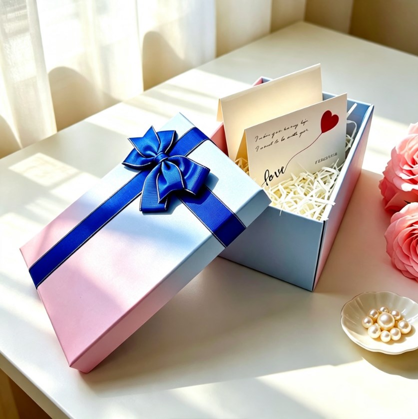 Premium Cross-Border Gift Box SET with Lid | Creative Holiday Gift Box with shredded and cards