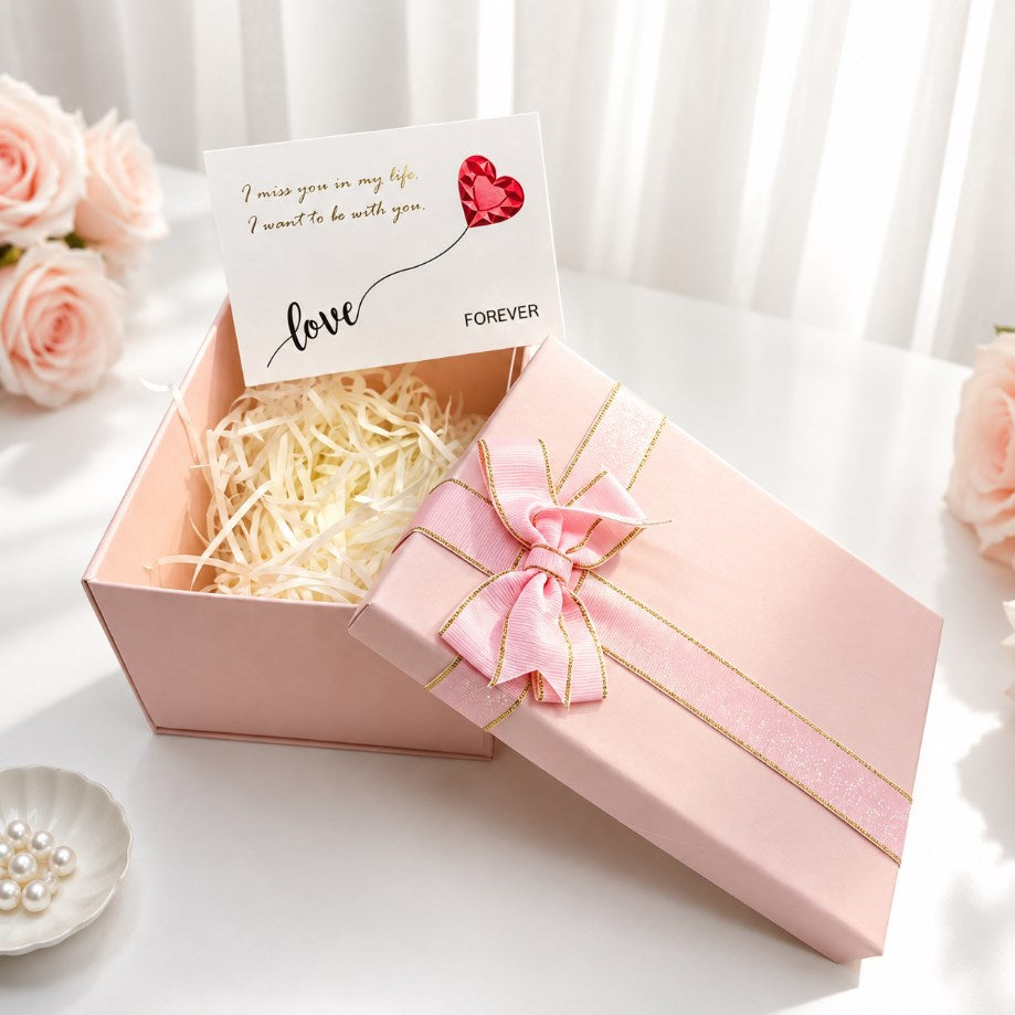 Premium Cross-Border Gift Box SET with Lid | Creative Holiday Gift Box with shredded and cards