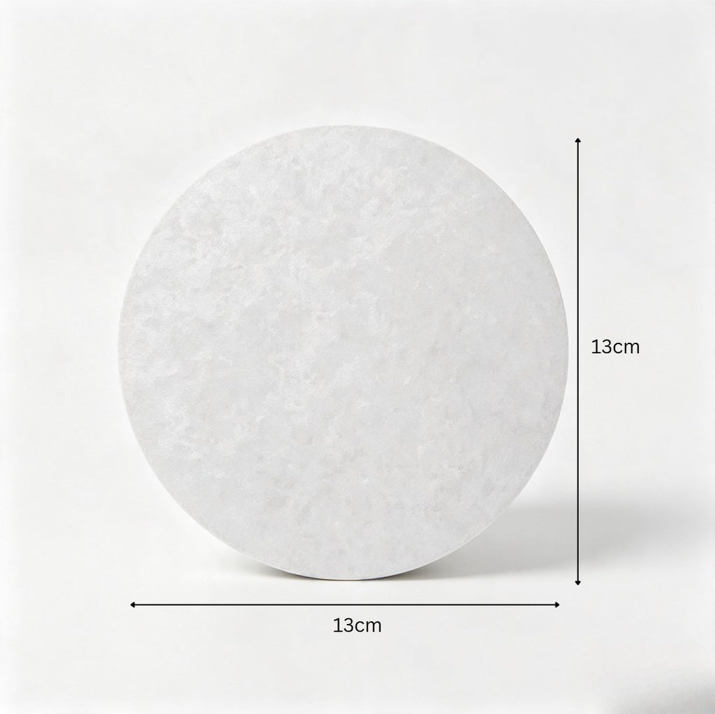 500pcs 13cm | Leak-Proof Cup Sealing Paper | Anti-Overflow Paper Mat for Milk Tea, Coffee & Takeaway