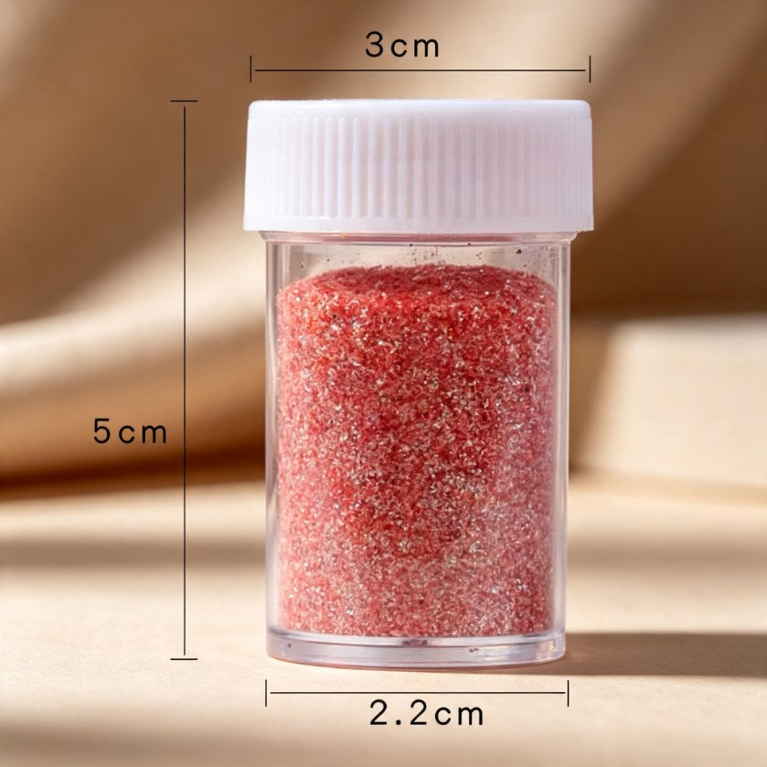 12pcs Glitter Bottles Set 5cm | Fine Glitter for Arts & Crafts, Nail Art, Makeup & Resin DIY